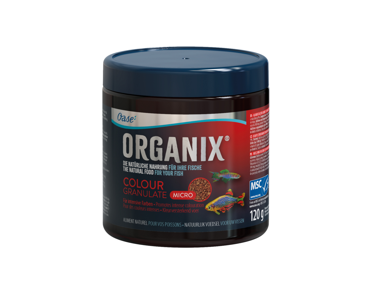 Корм для сохранения цвета всех рыб, ORGANIX Micro Colour Granulate 250 ml 