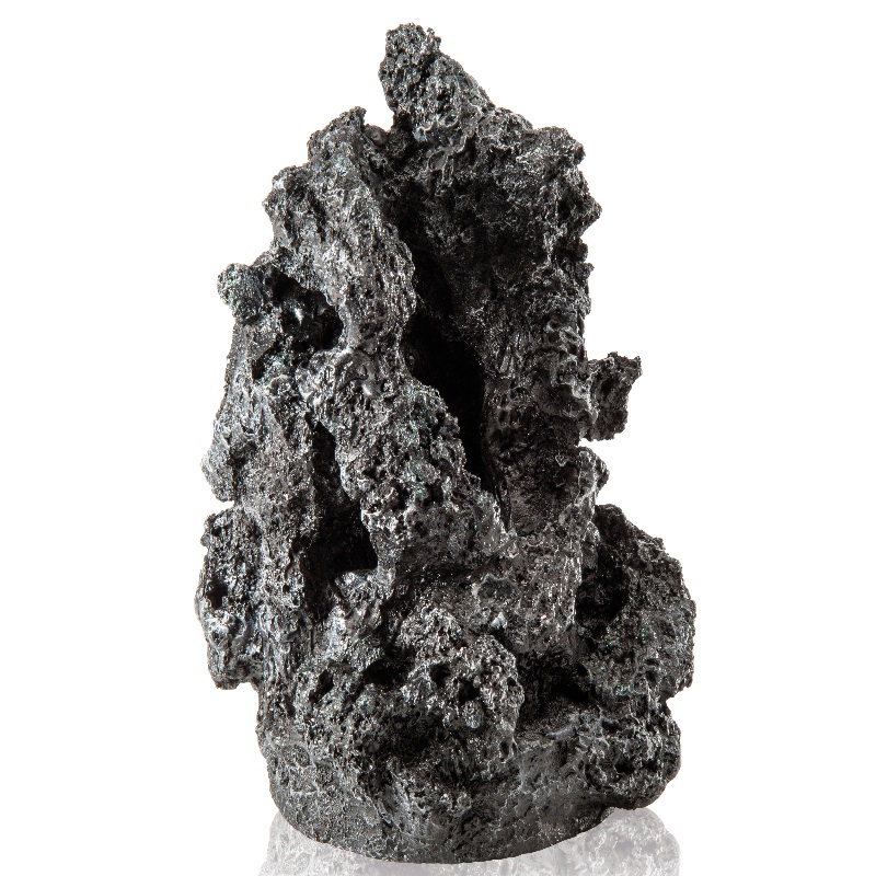 Декоративный элемент Черный минерал,  mineral stone ornament black