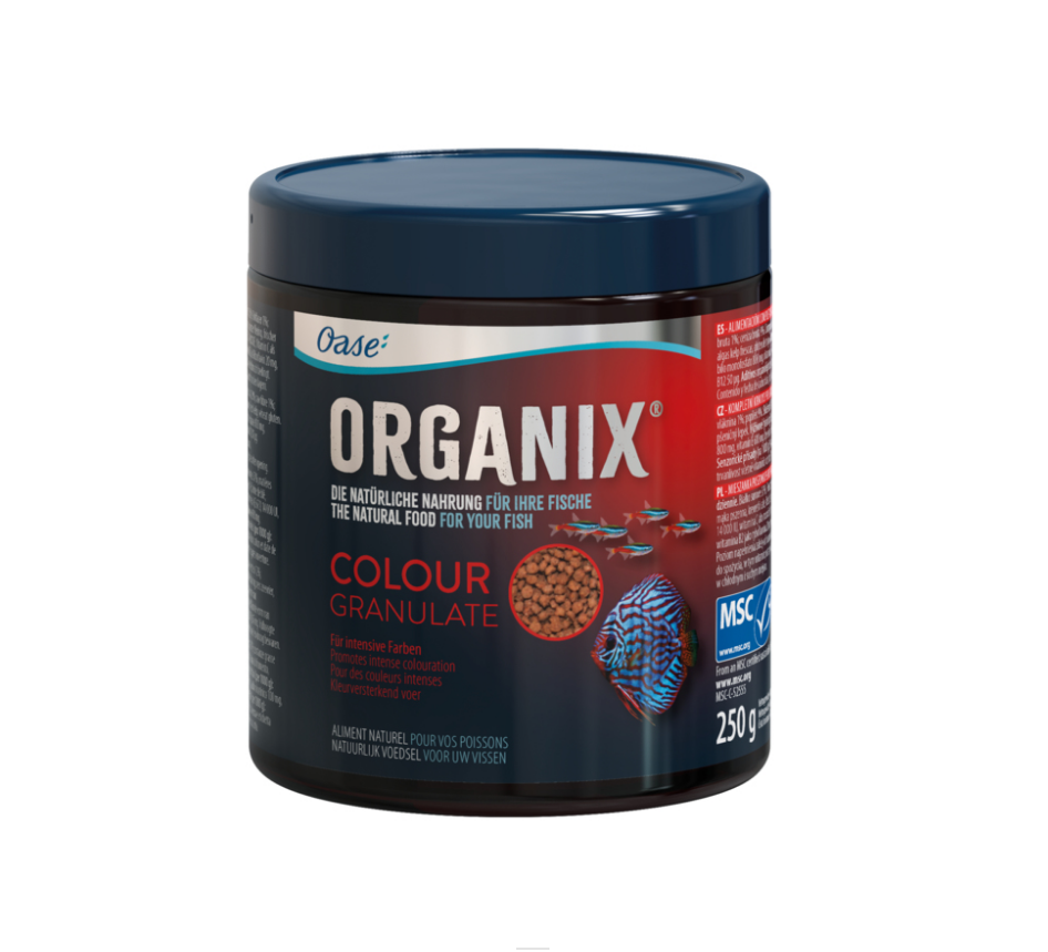 Корм для сохранения цвета всех рыб, ORGANIX Colour Granulate 550 ml 