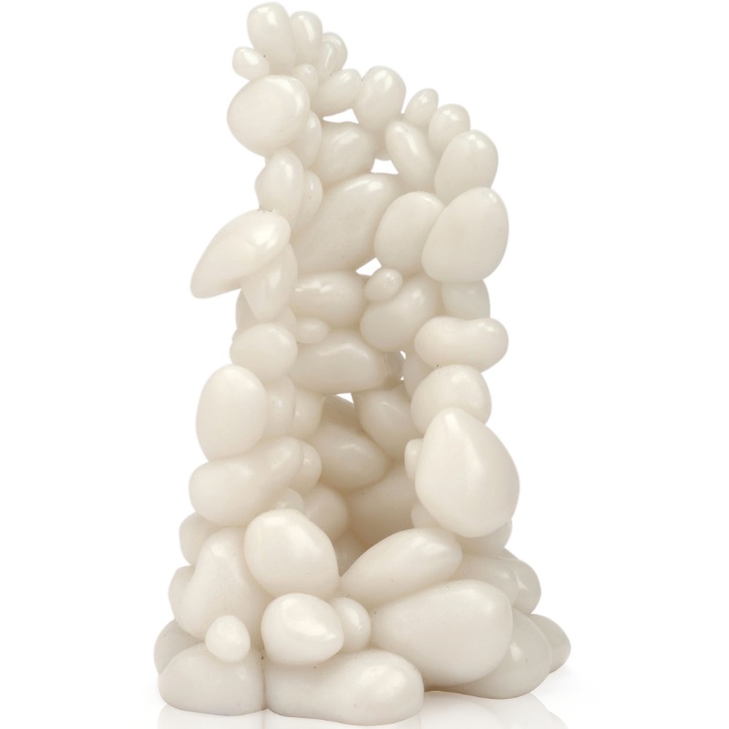 Декоративный элемент "Орнамент из гальки", Pebble ornament medium white