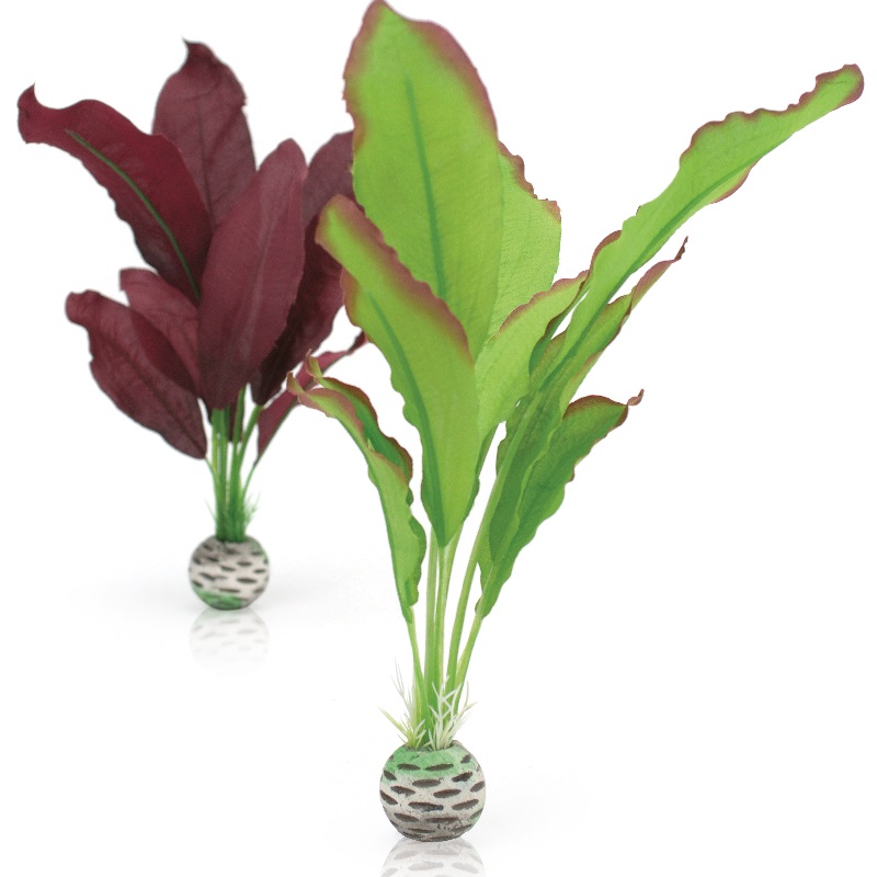 Набор "Зеленый-фиолетовый", Silk plant set medium green-purple