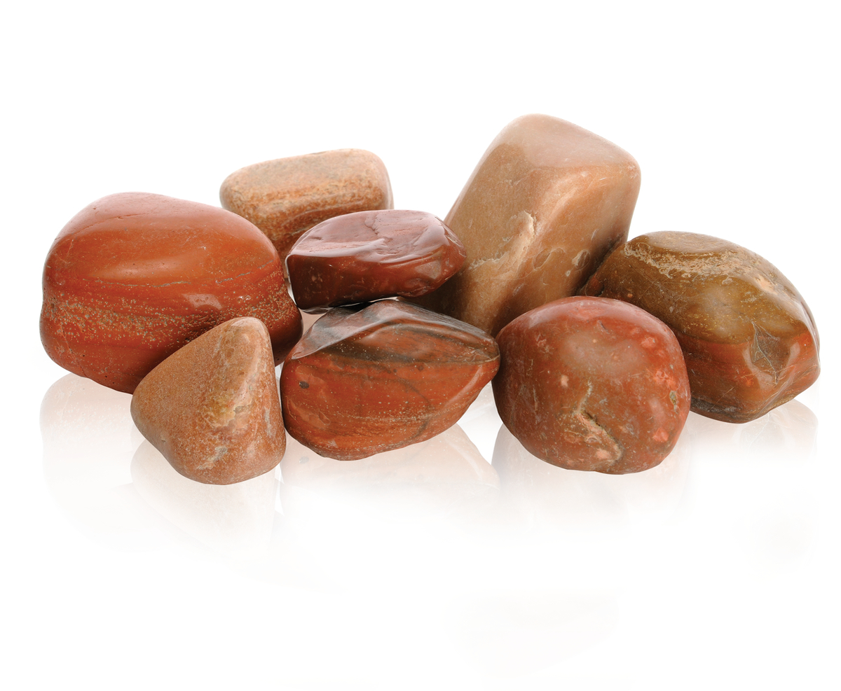Галька красная, Marble pebble set red
