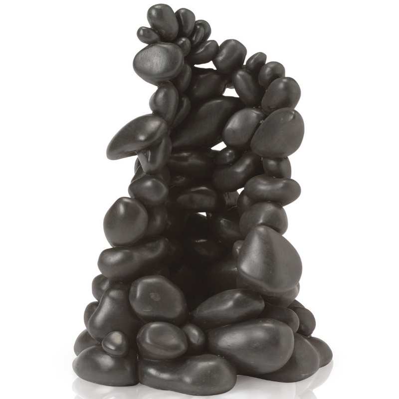 Декоративный элемент "Орнамент из гальки", Pebble ornament medium black